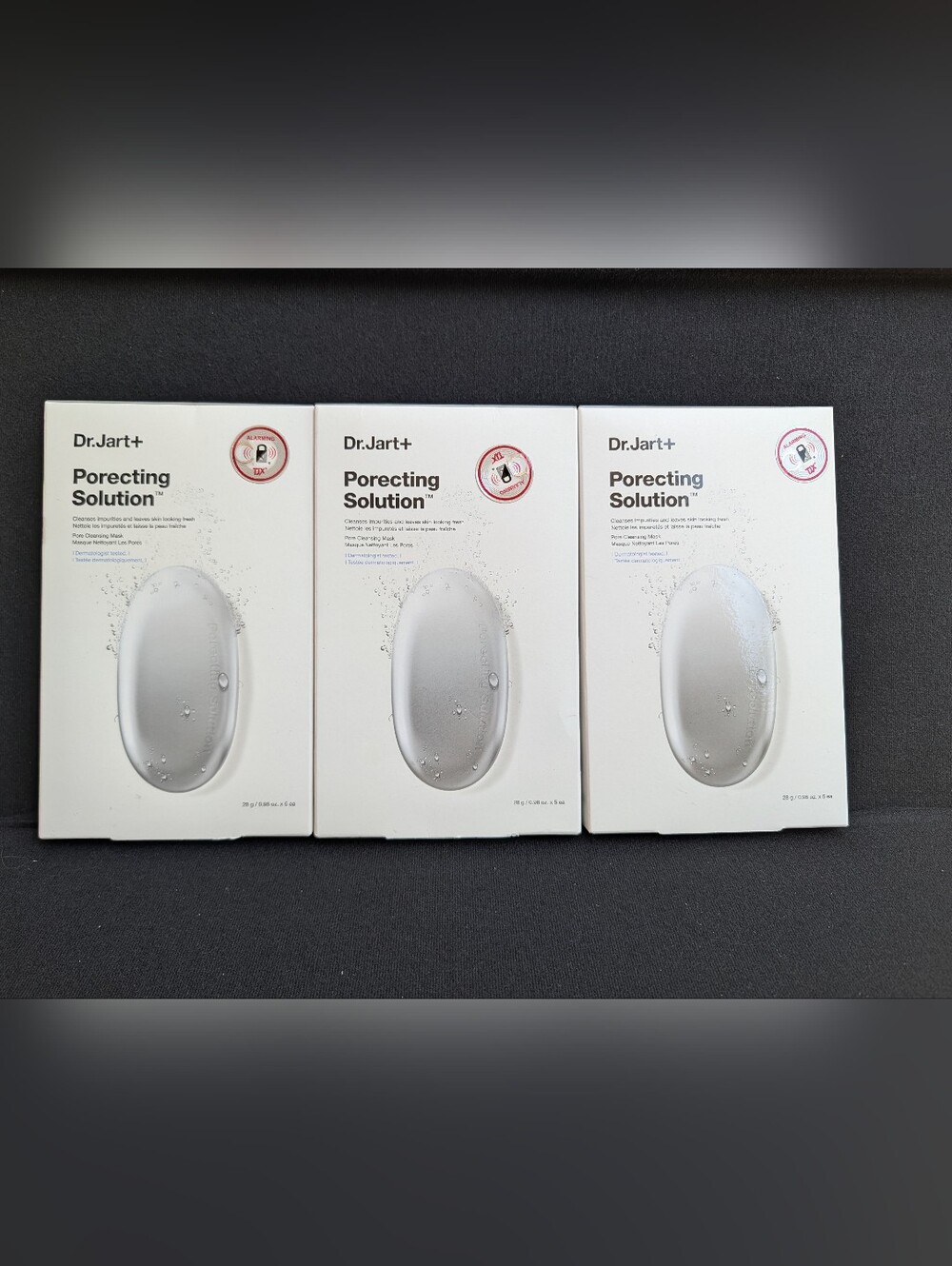 Dr.Jart+ Dermask LOT(3) Porecting Solution Face Mask 5 Pk Self Care Facial Spa